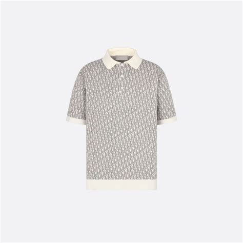 polo dior blanc|Dior oblique polo.